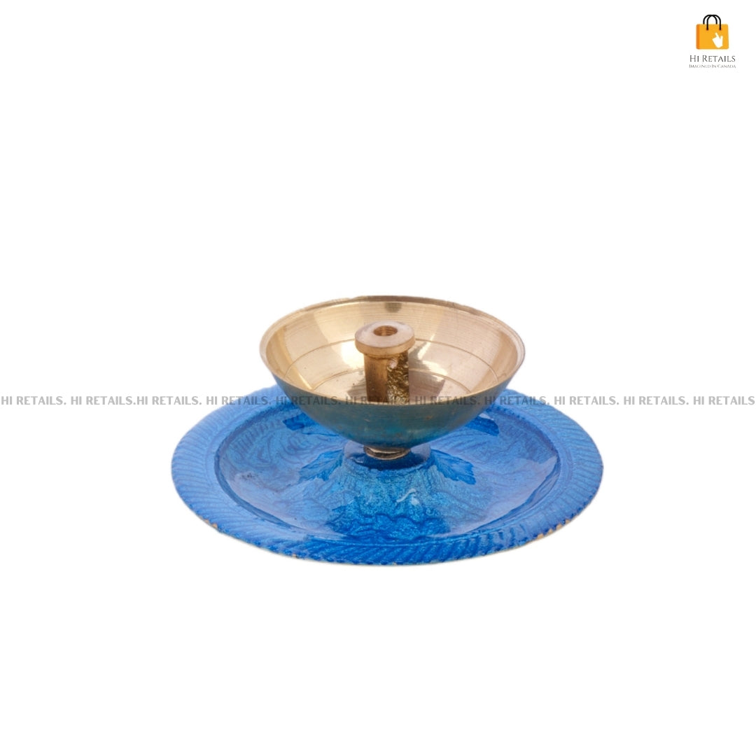 Small Akhand Diya Brass Deepam For Home Pooja Decoration