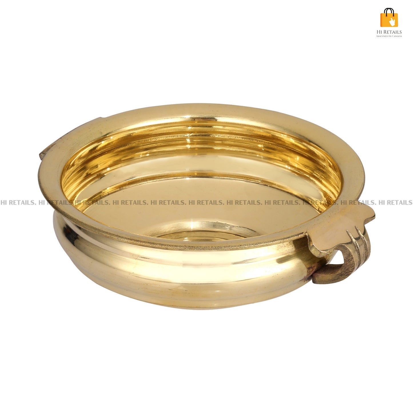 Brass Urli with Marigold Petals for Home Decor and Worship | Decorative Brass Urli for Spiritual Rituals at www.hiretails.com