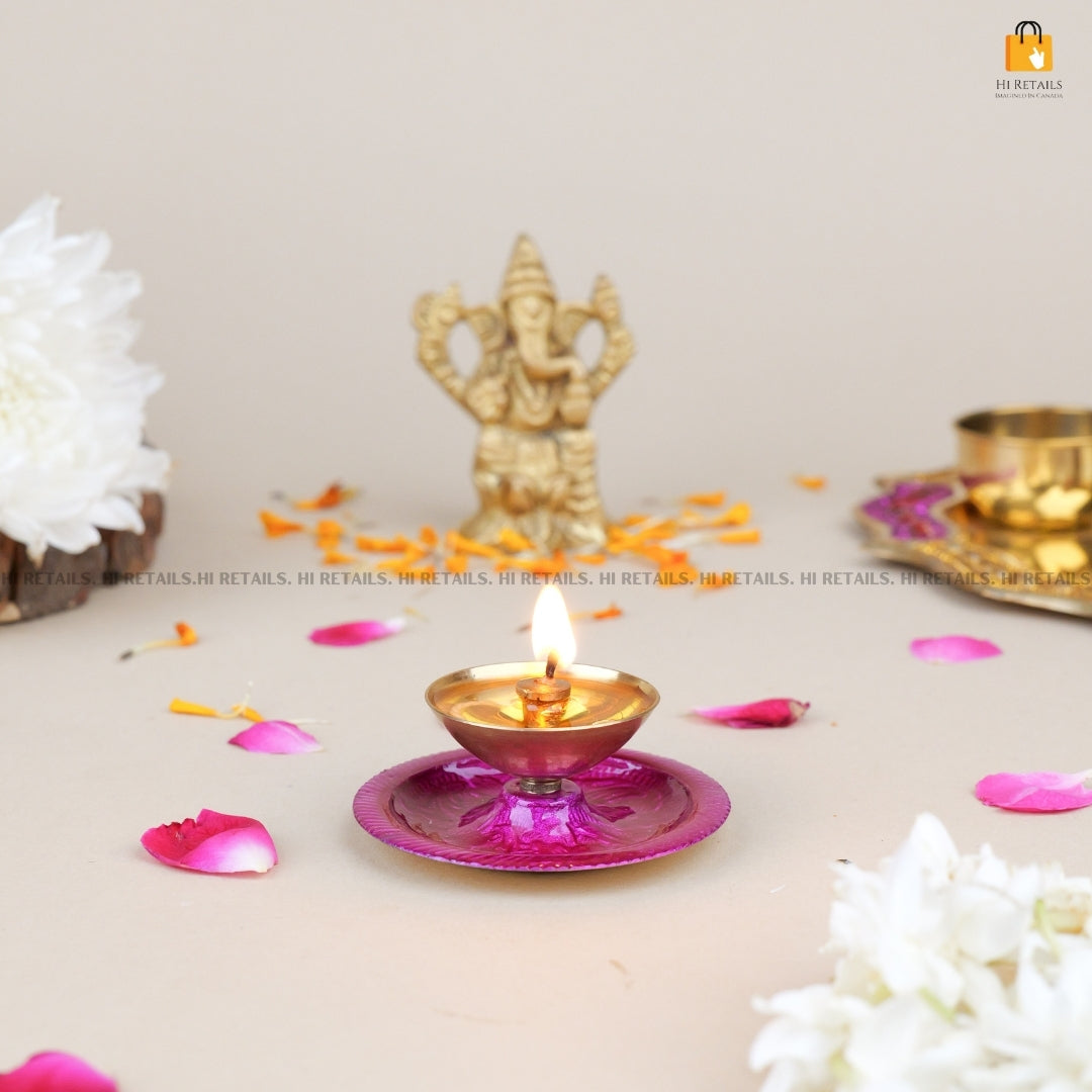 Traditional Handmade Diya Jyot for Home & Festival Decor, perfect for adding warmth and charm to your festive settings. Available at www.hiretails.com.