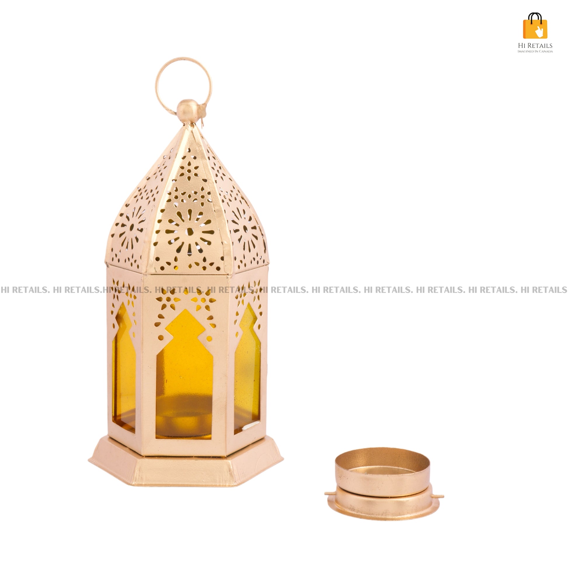 Handcrafted Brass Lantern for Home Temple and Festive Decor | Elegant Lantern for Creating a Warm, Inviting Atmosphere at www.hiretails.com
