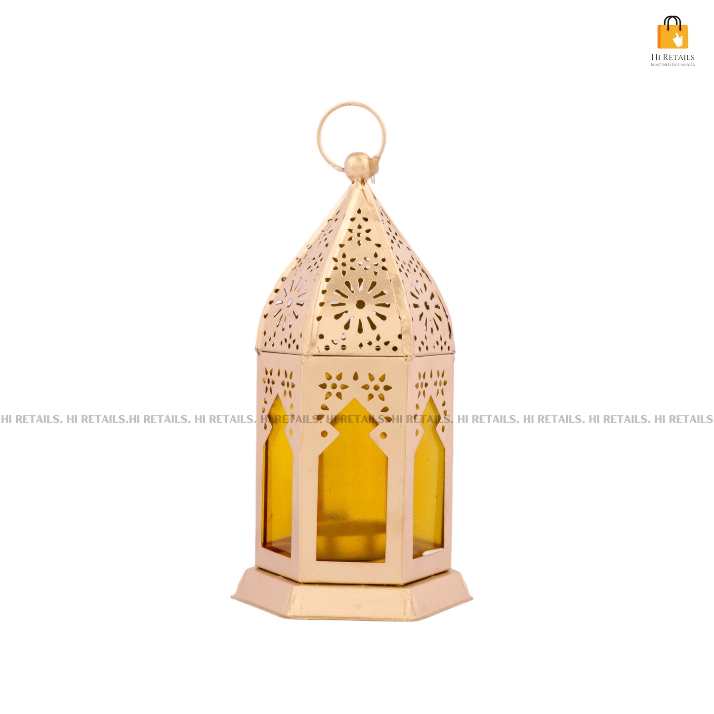 Brass Lantern with Modern Design for Home Lighting | Decorative Lantern for Living Room and Special Occasions at www.hiretails.com
