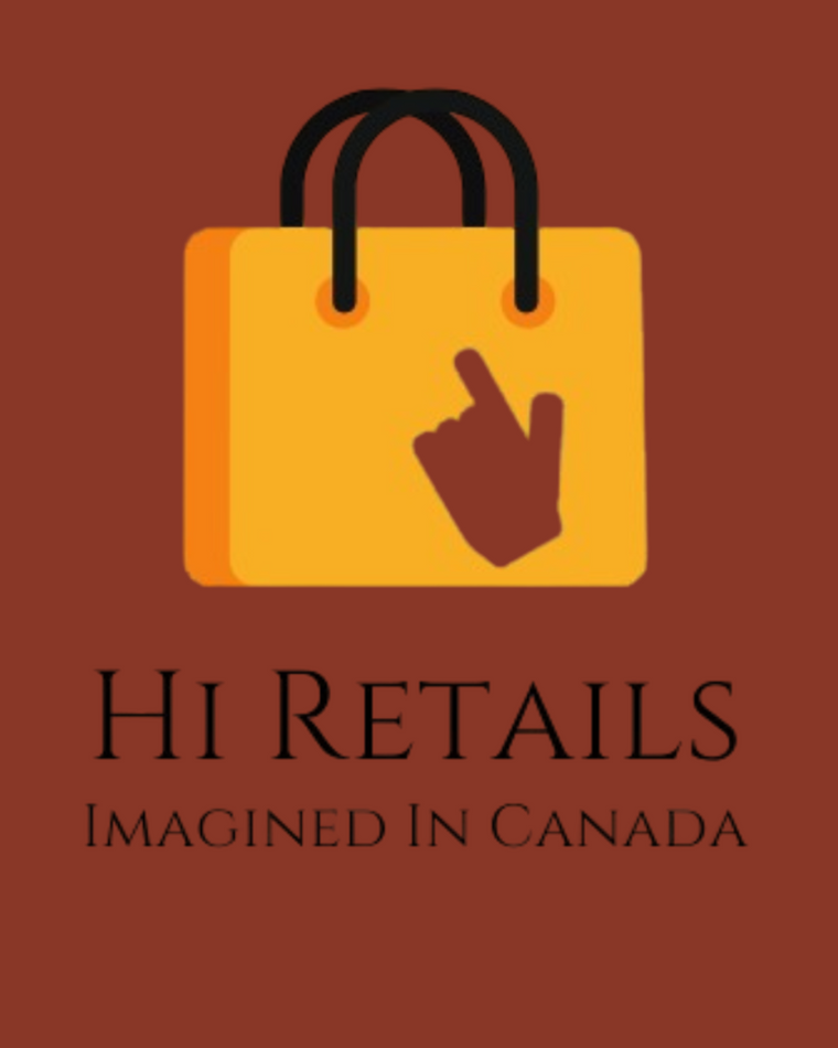A Hi Retails logo for brass and home decor shopping at www.hiretails.com