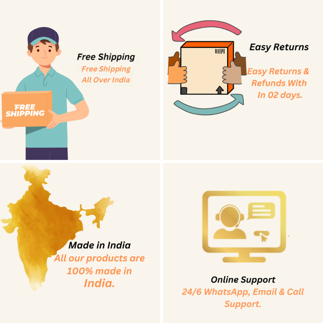 Hi Retails - Over 500,000 Satisfied Customers, 100% Made in India Products, Free Shipping, Easy Returns, and 24/6 Customer Support at https://www.hiretails.com/