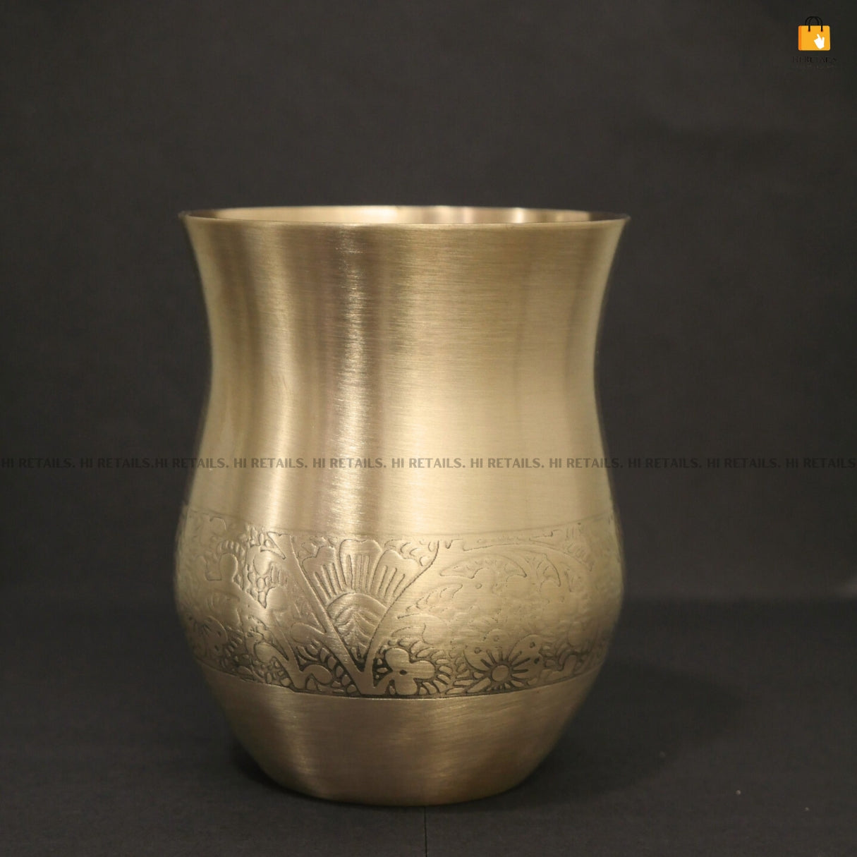 Handcrafted Kansa Thali Set with a sophisticated matte finish, ideal for spiritual and home decor purposes at www.hiretails.com
