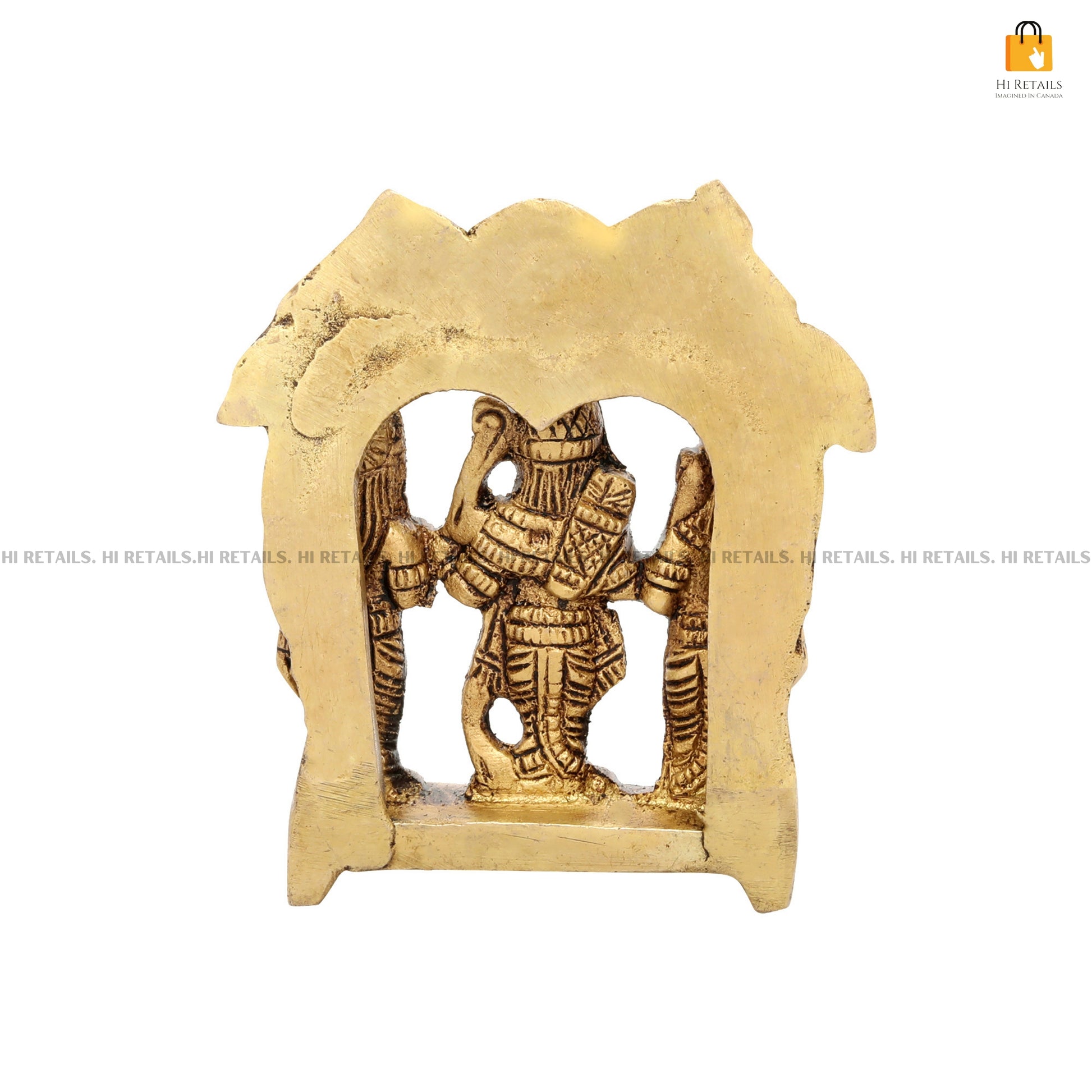 Brass Ram Darbar Statue with detailed design, perfect for spiritual and decorative use in any home. Available at www.hiretails.com.