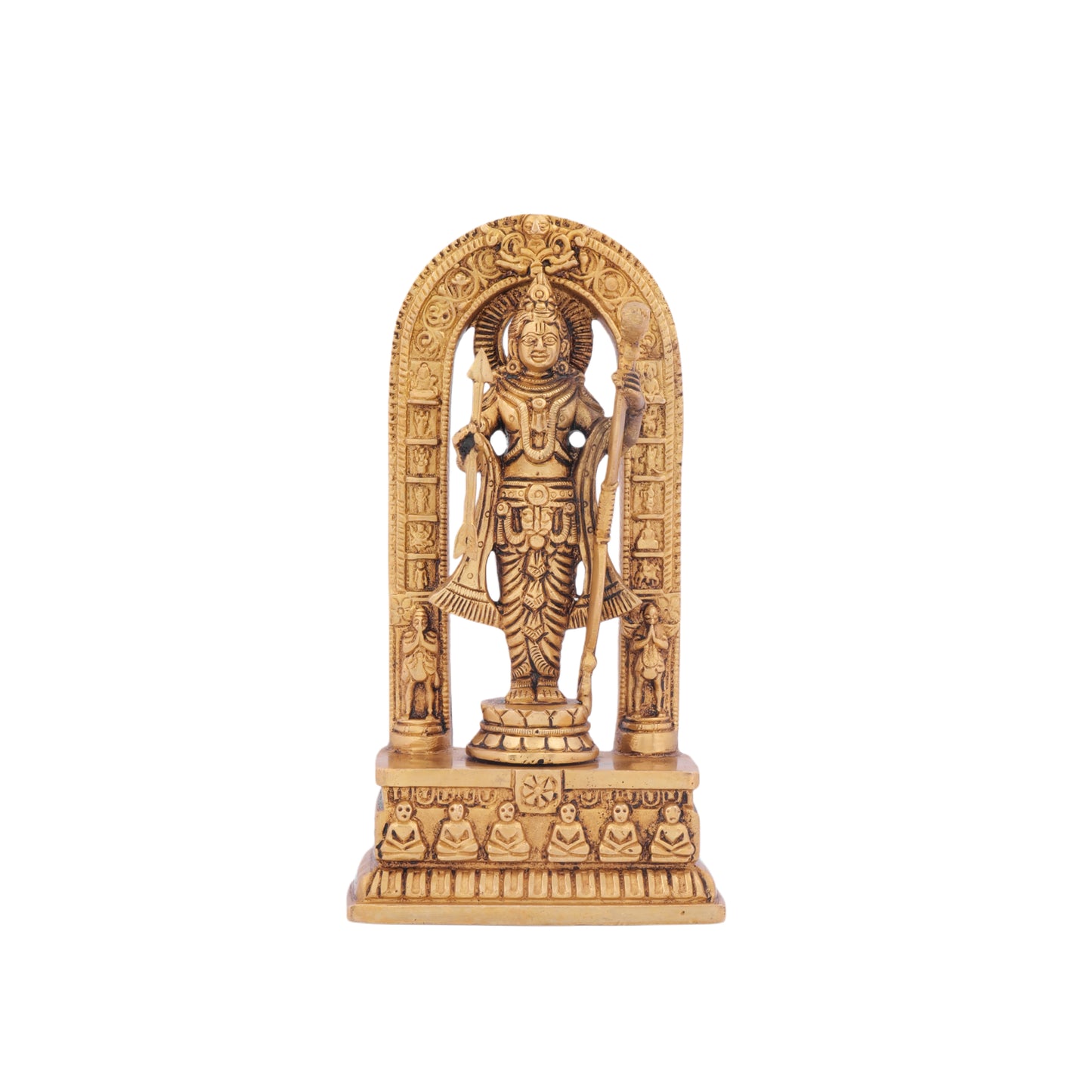 Divine Brass Ram Lalla Idol for Home Pooja