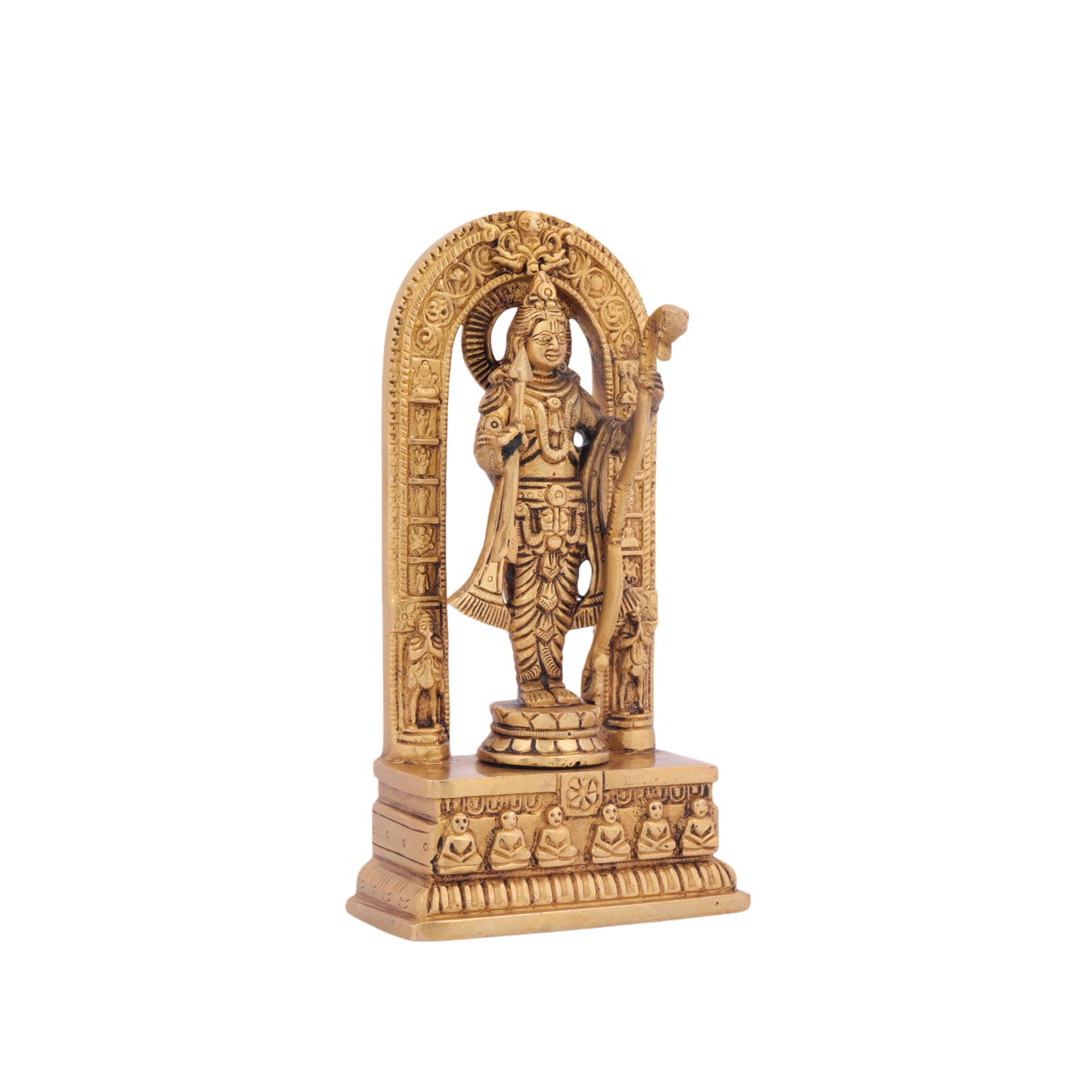 Divine Brass Ram Lalla Idol for Home Pooja